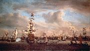 Willem Van de Velde The Younger Gouden Leeuw France oil painting artist